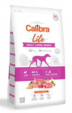 Calibra Dog Life ADULT LARGE Lamb - sausā barība suņiem 2.5kg